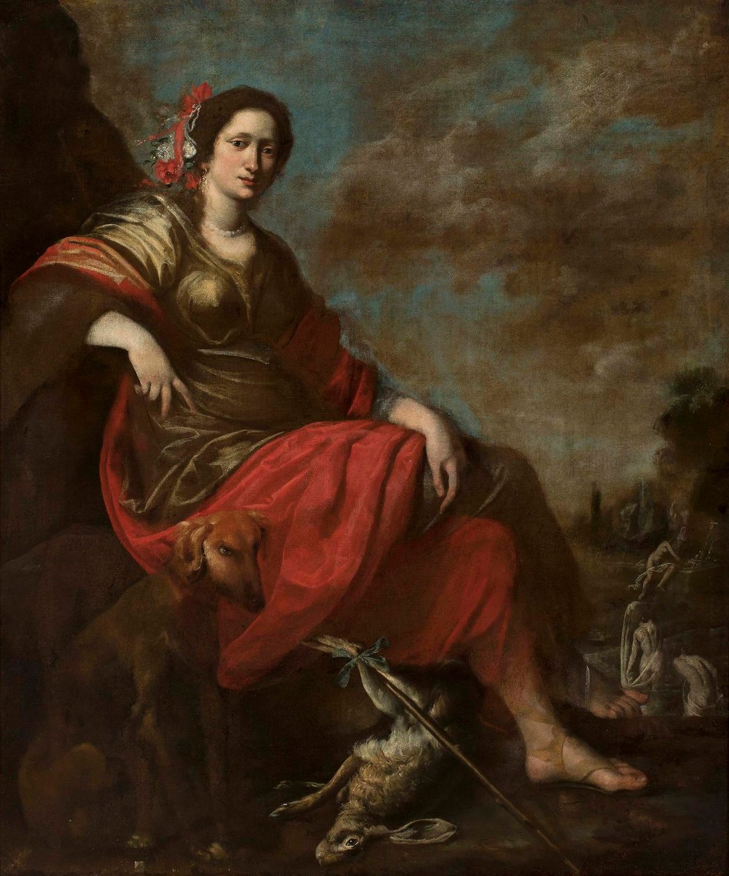 Diana, jägarinnan (utan ram) av Vincent Malò (I)