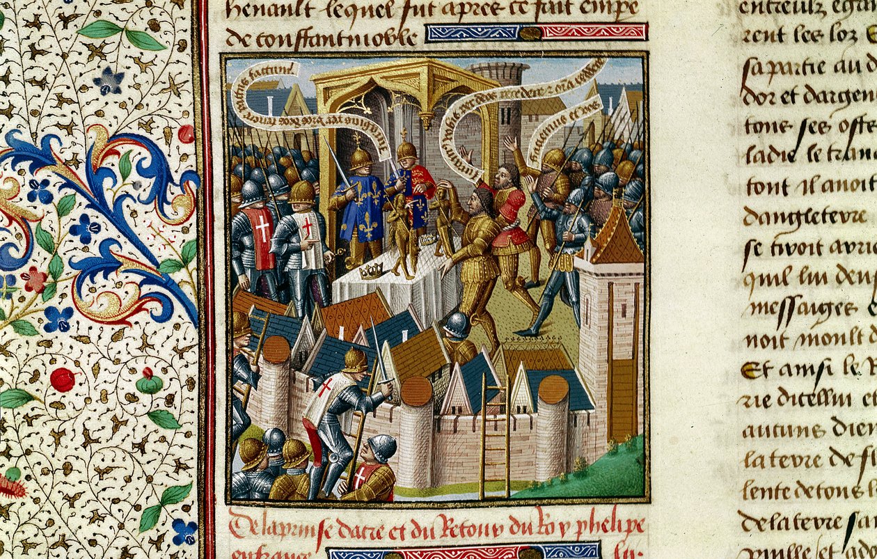 Capture of Acre, c1191, 1400-talet av Vincent of Beauvais
