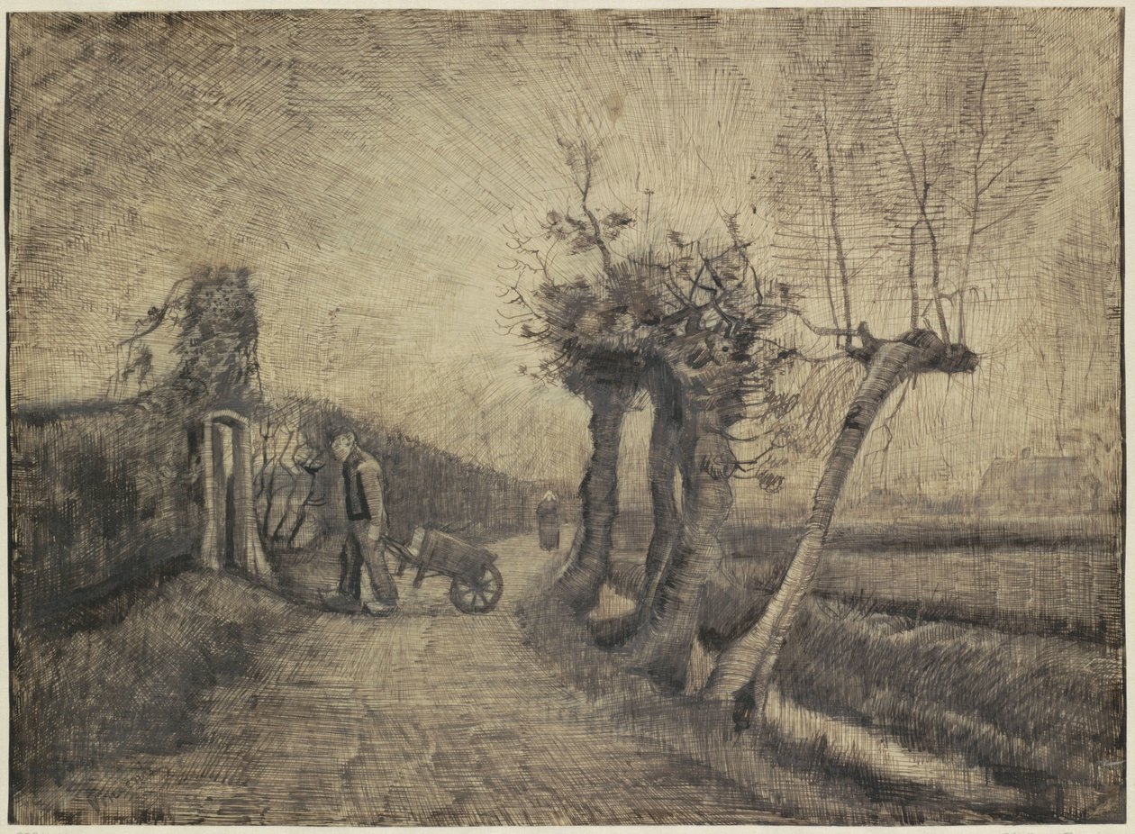 Vägen bakom prästgården i Nuenen av Vincent van Gogh (signed by artist)