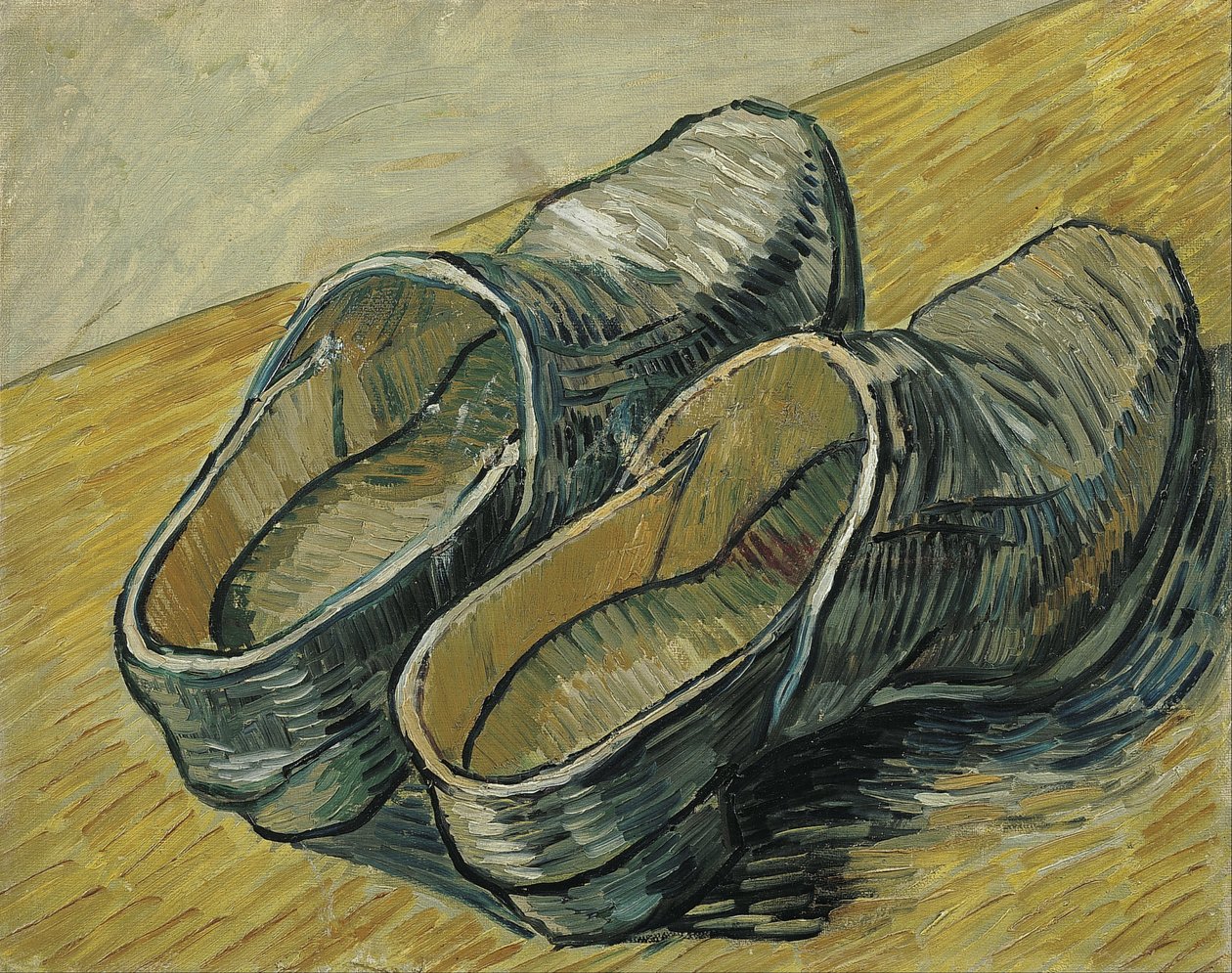 Ett par träskor av läder av Vincent van Gogh