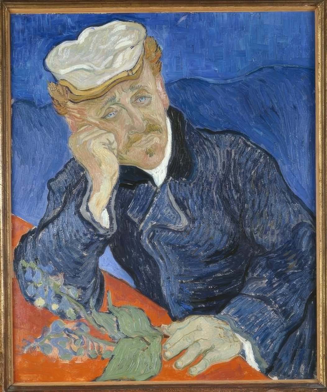 Porträtt av doktor Gachet med en fingerborgsgren av Vincent van Gogh