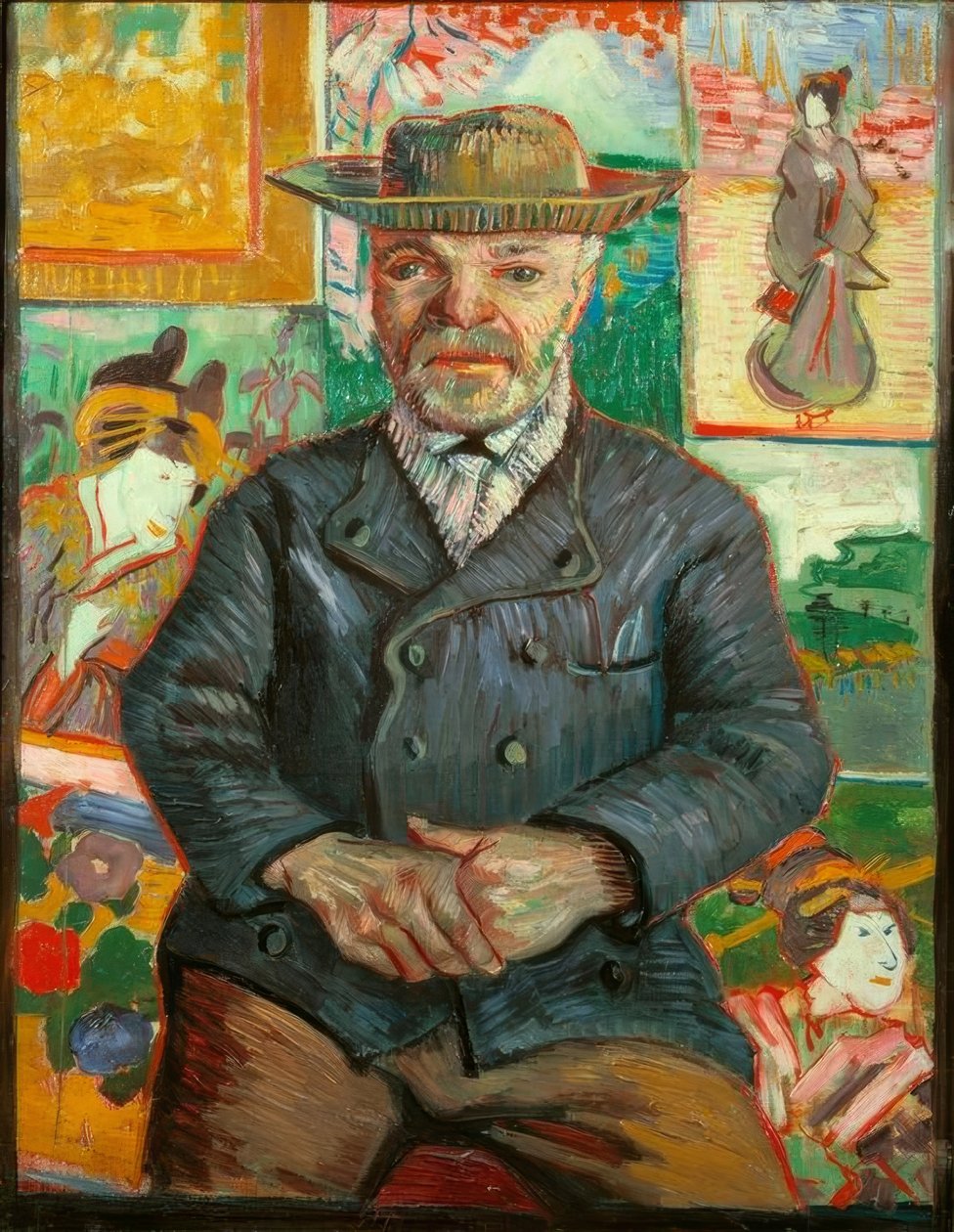 Porträtt av Pere Tanguy av Vincent van Gogh