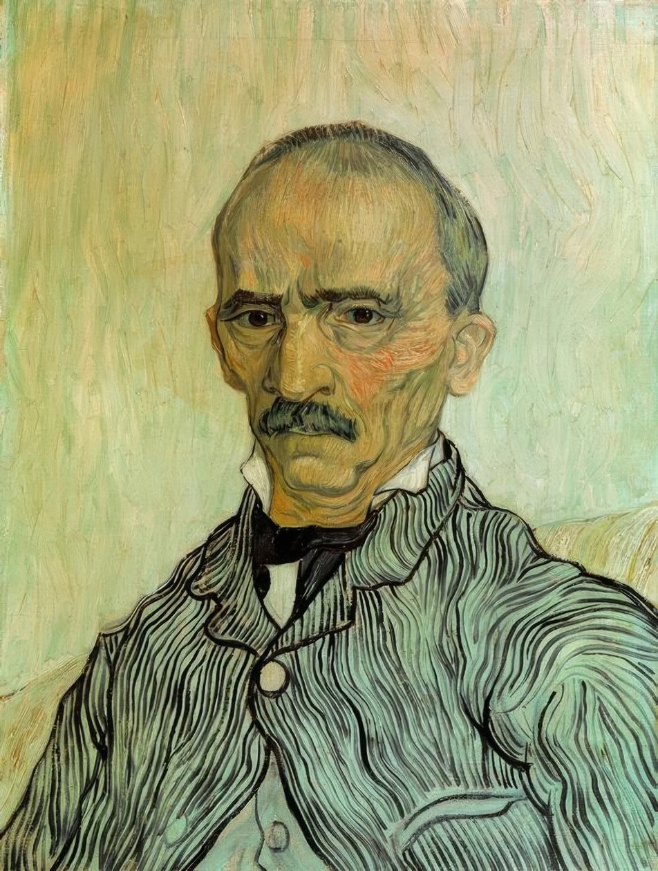 Porträtt av handledaren Trabuc på Saint-Paul Hospital av Vincent van Gogh