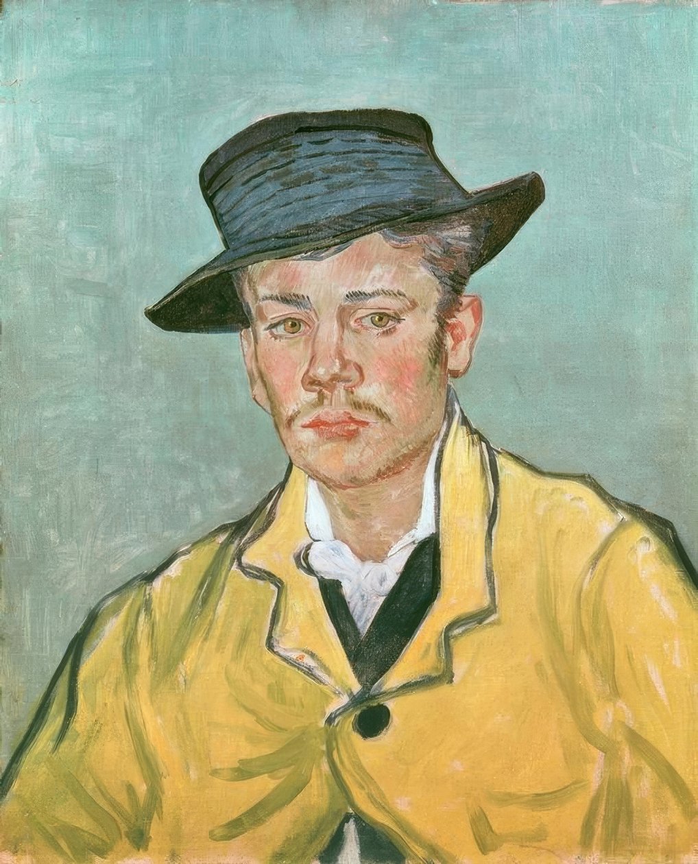 Porträtt av en ung man (Armand Roulin 17 år av Vincent van Gogh