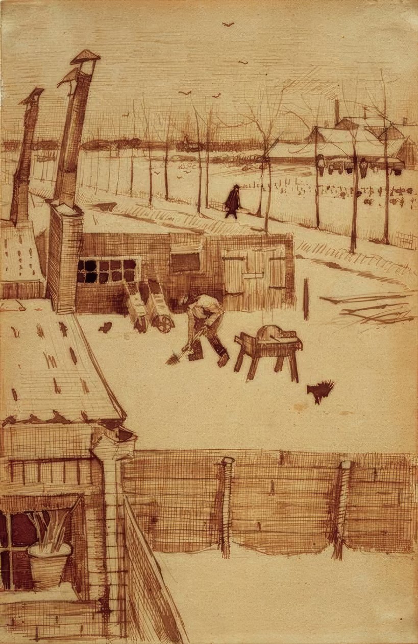 Utsikt från konstnärens ateljé i Haag av Vincent van Gogh