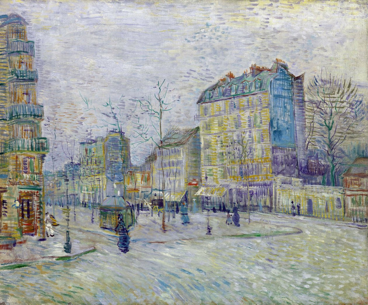 Boulevard de Clichy - peinture av Vincent Van Gogh (1853-1890) - Olja på duk 1887 - Van Gogh-museet, Amsterdam av Vincent van Gogh