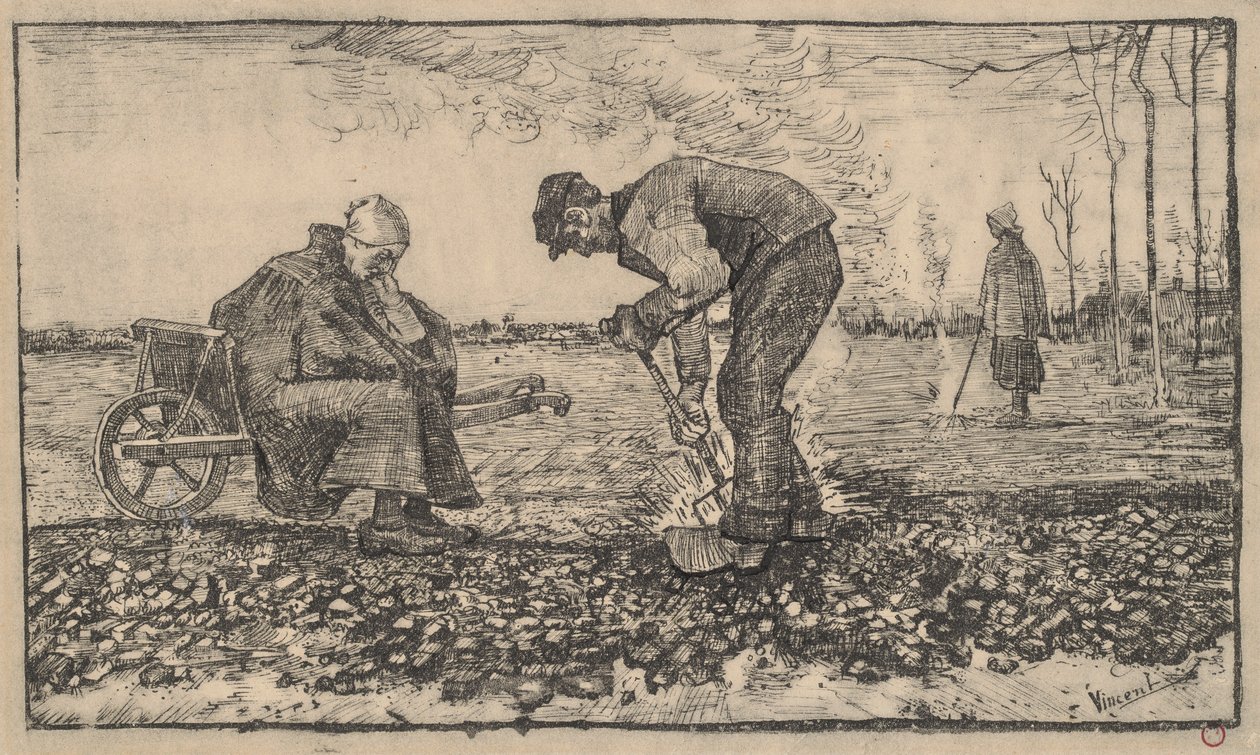 Brinnande ogräs av Vincent van Gogh