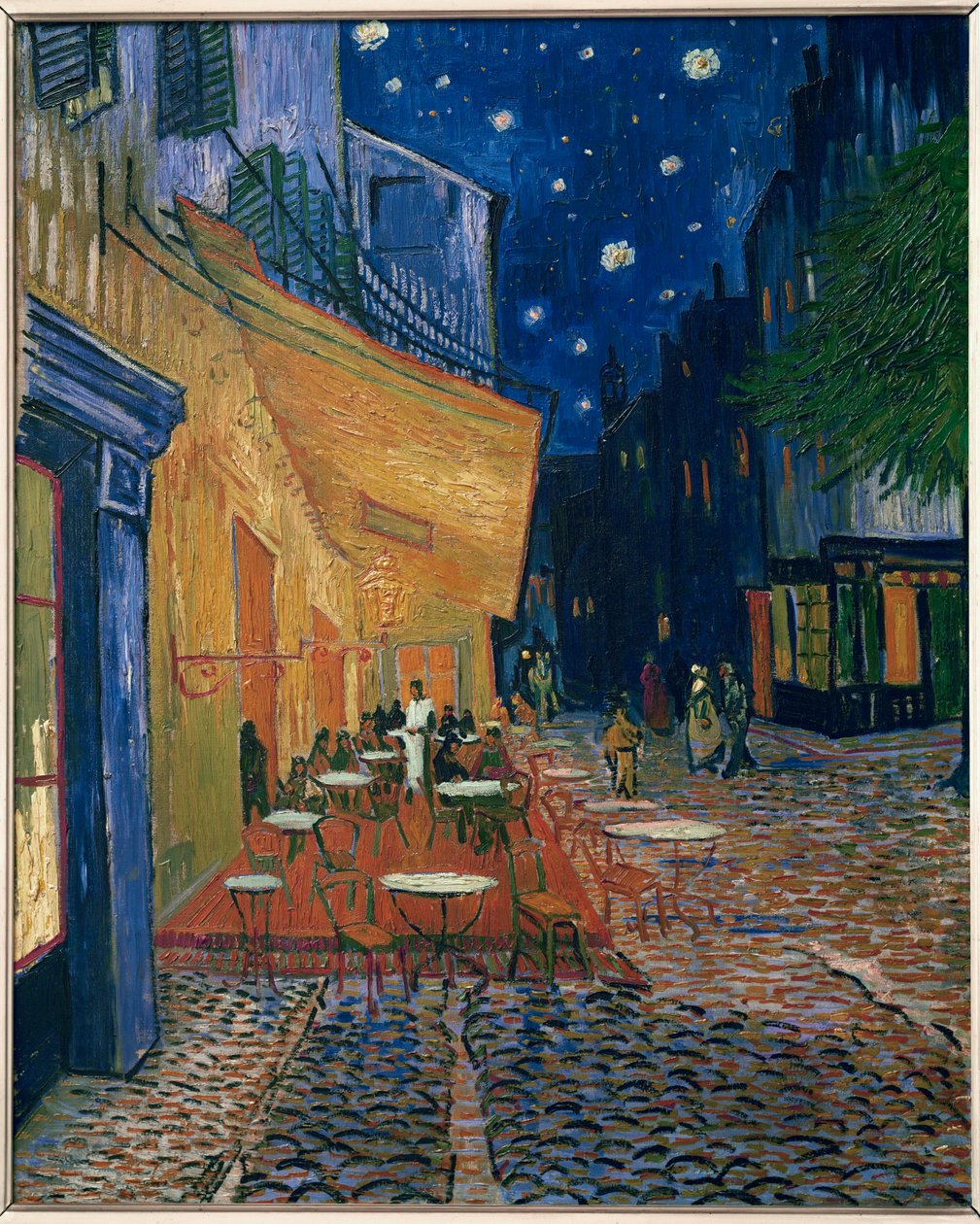 Café-terrass på natten (olja på duk) av Vincent van Gogh