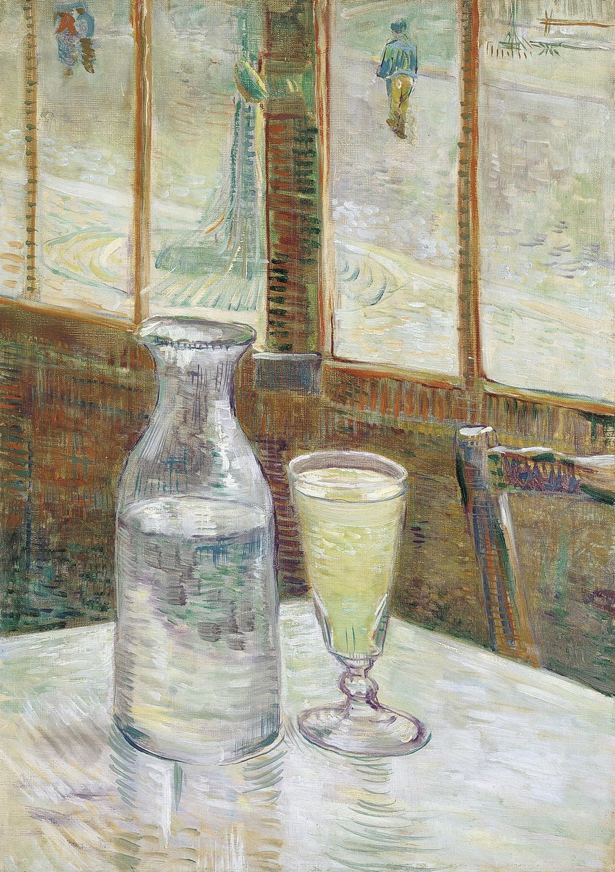 Cafébord med absint av Vincent van Gogh