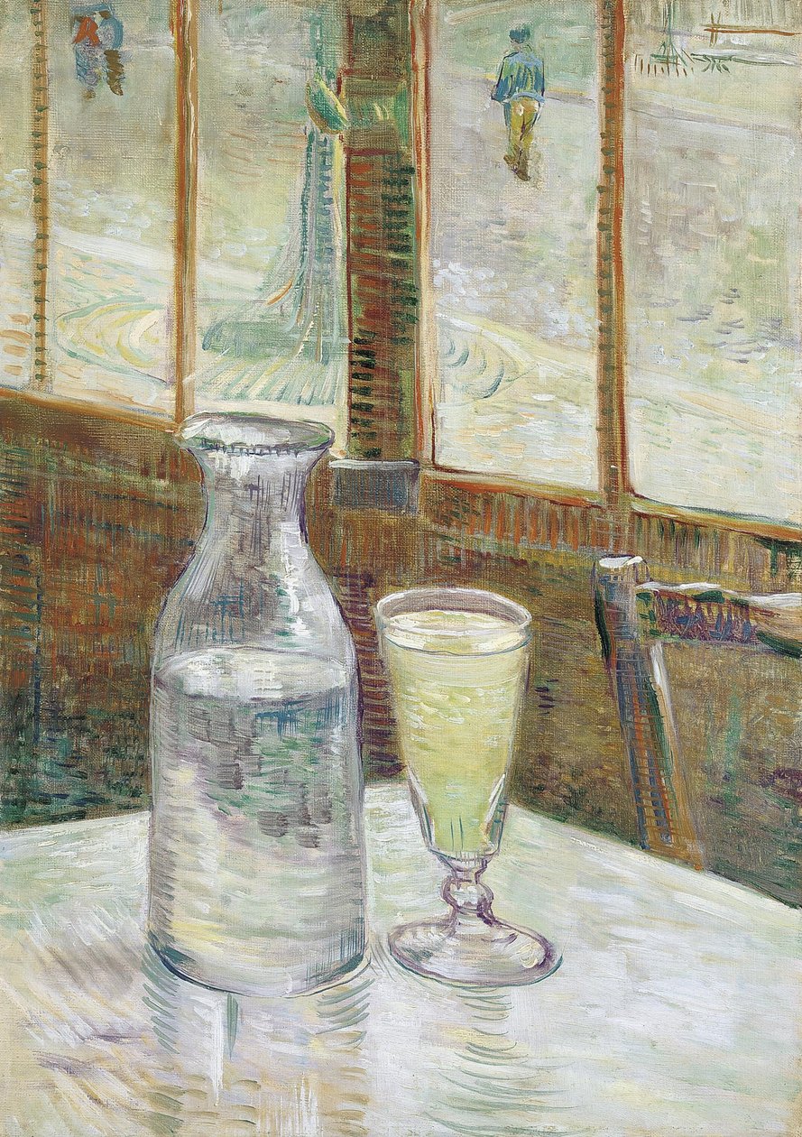 Cafébord med absint av Vincent van Gogh