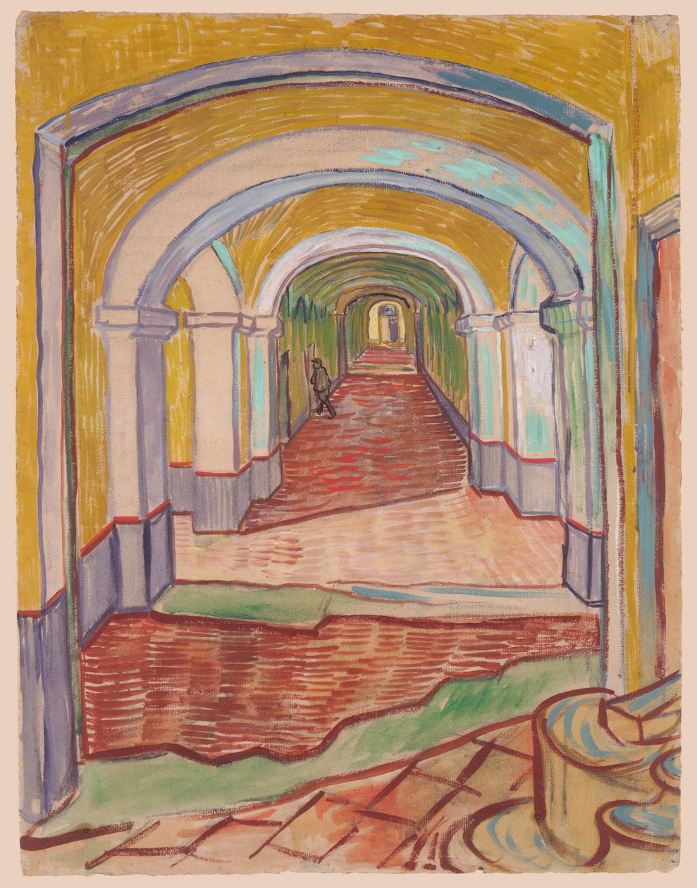 Korridoren på mentalsjukhuset av Vincent van Gogh