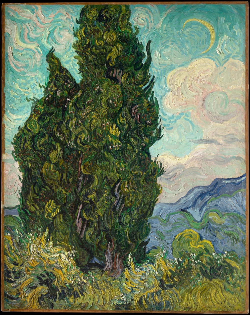 Cypresser av Vincent van Gogh