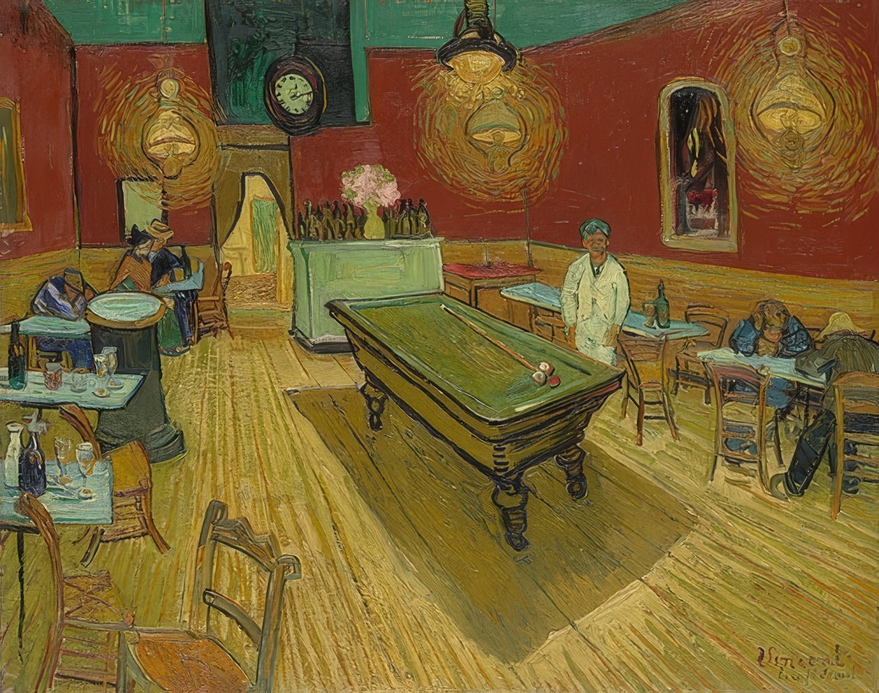 Das Nachtcafé (Nattcaféet). 1888 av Vincent van Gogh