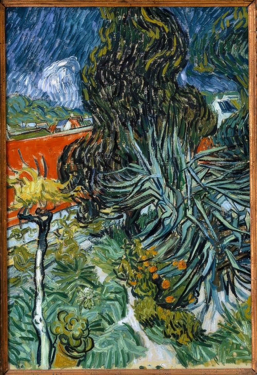 Doktor Gachets trädgård i Auvers av Vincent van Gogh