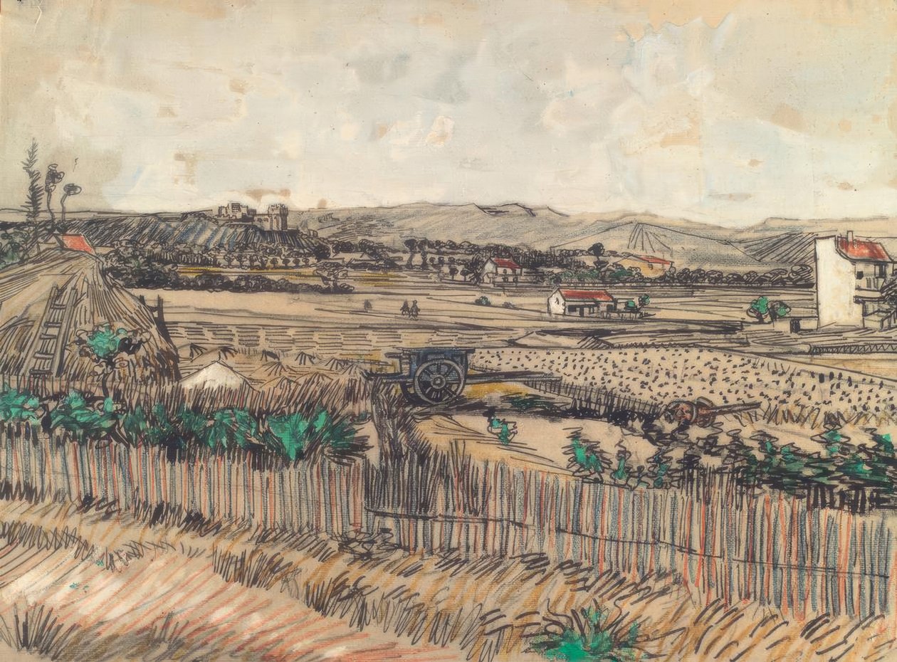Den blå vagnen av Vincent van Gogh