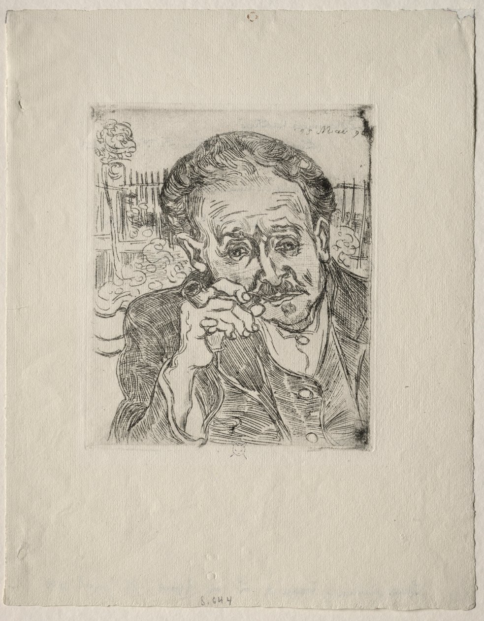 Dr Gachet, 1890. av Vincent van Gogh