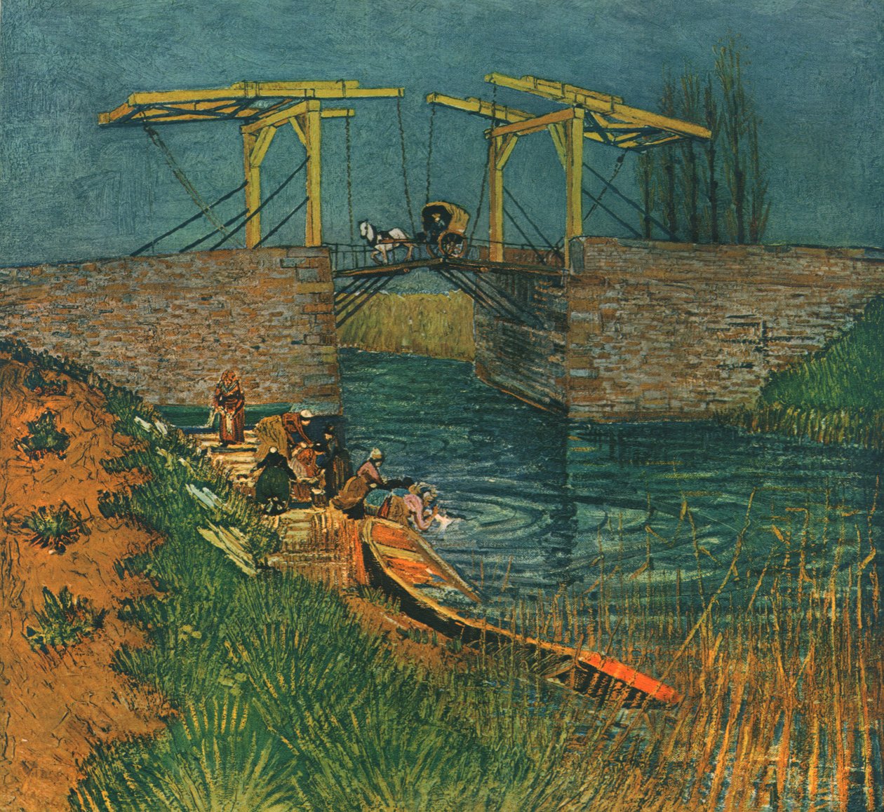 Vindbrygga i Arles, april 1888, 1947. av Vincent van Gogh