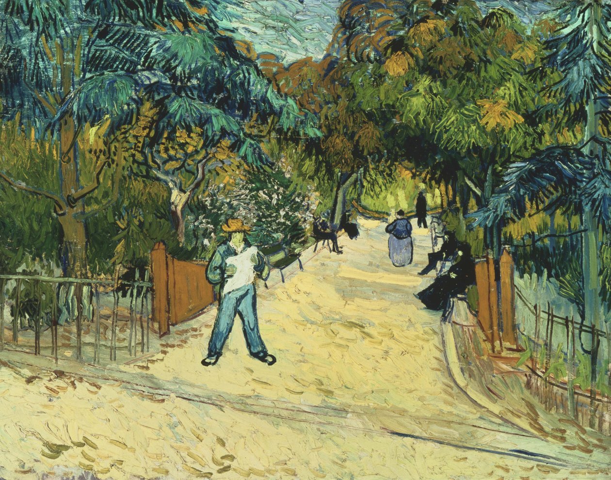 Ingång till de offentliga trädgårdarna i Arles av Vincent van Gogh