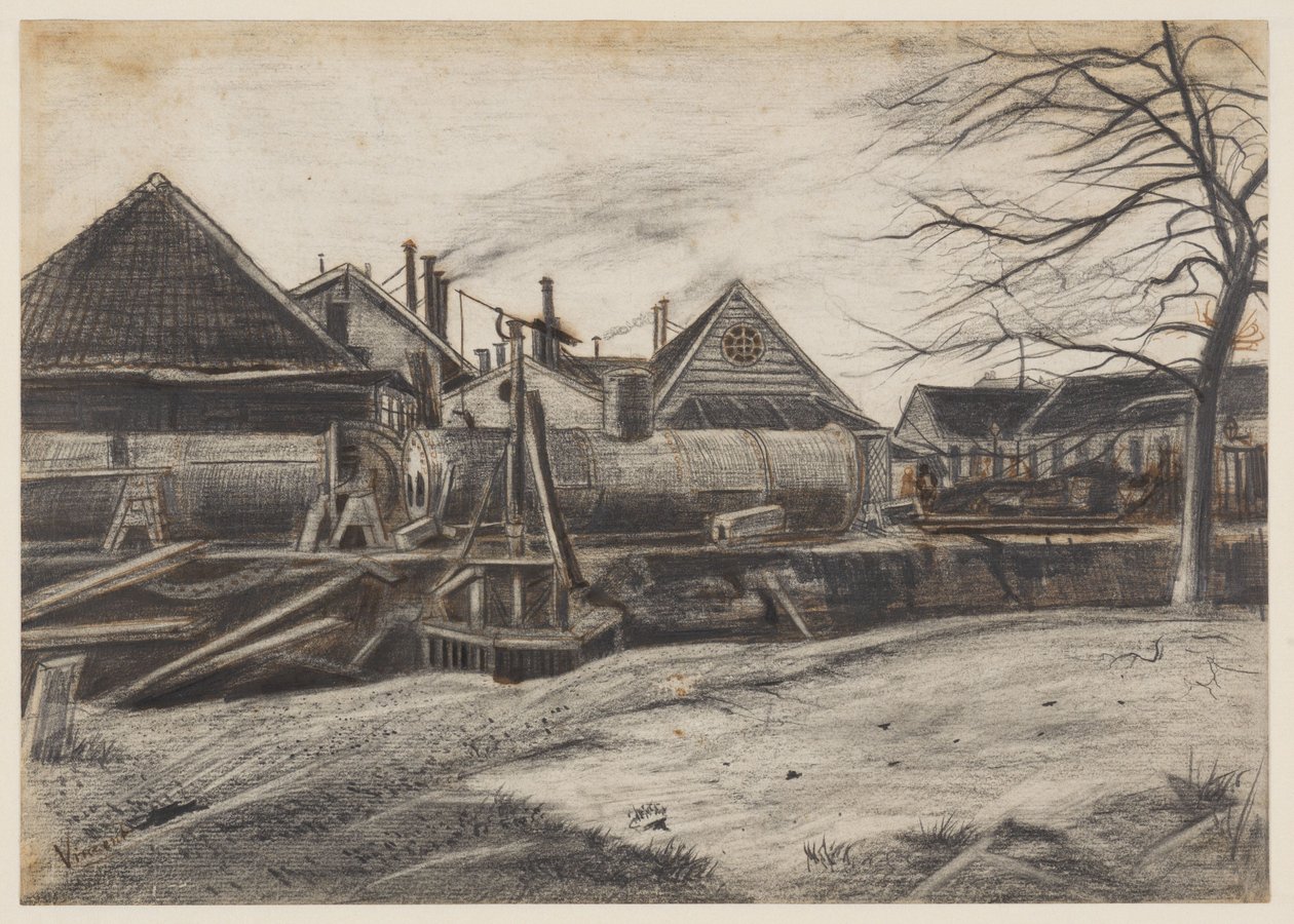 Fabrik i Haag av Vincent van Gogh