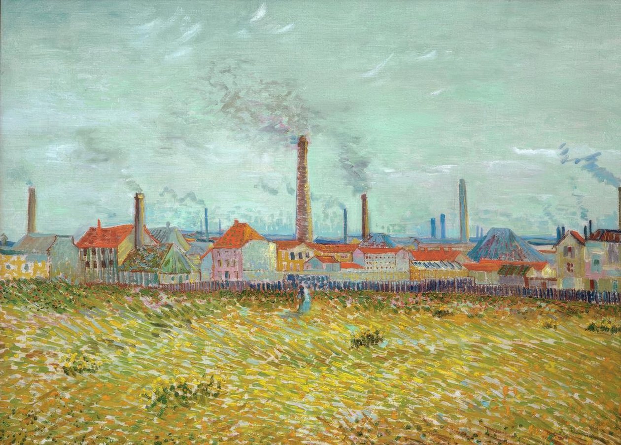 Fabrikerna i Asnières, sett från Quai de Clichy av Vincent van Gogh