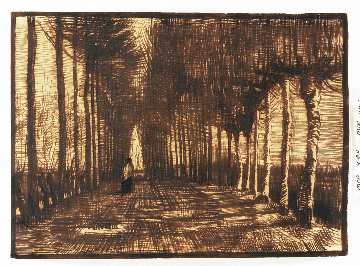 Figur på en väg, 1884 av Vincent van Gogh