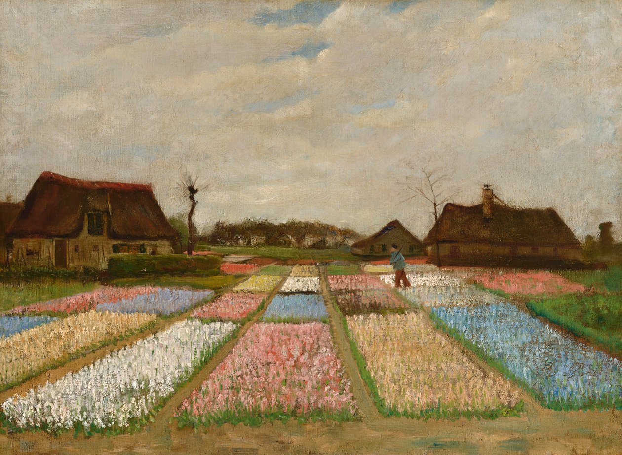 Blomsterrabatter i Holland av Vincent van Gogh