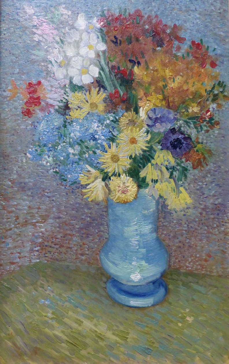Blommor i en blå vas, ca 1887 (olja på duk) av Vincent van Gogh