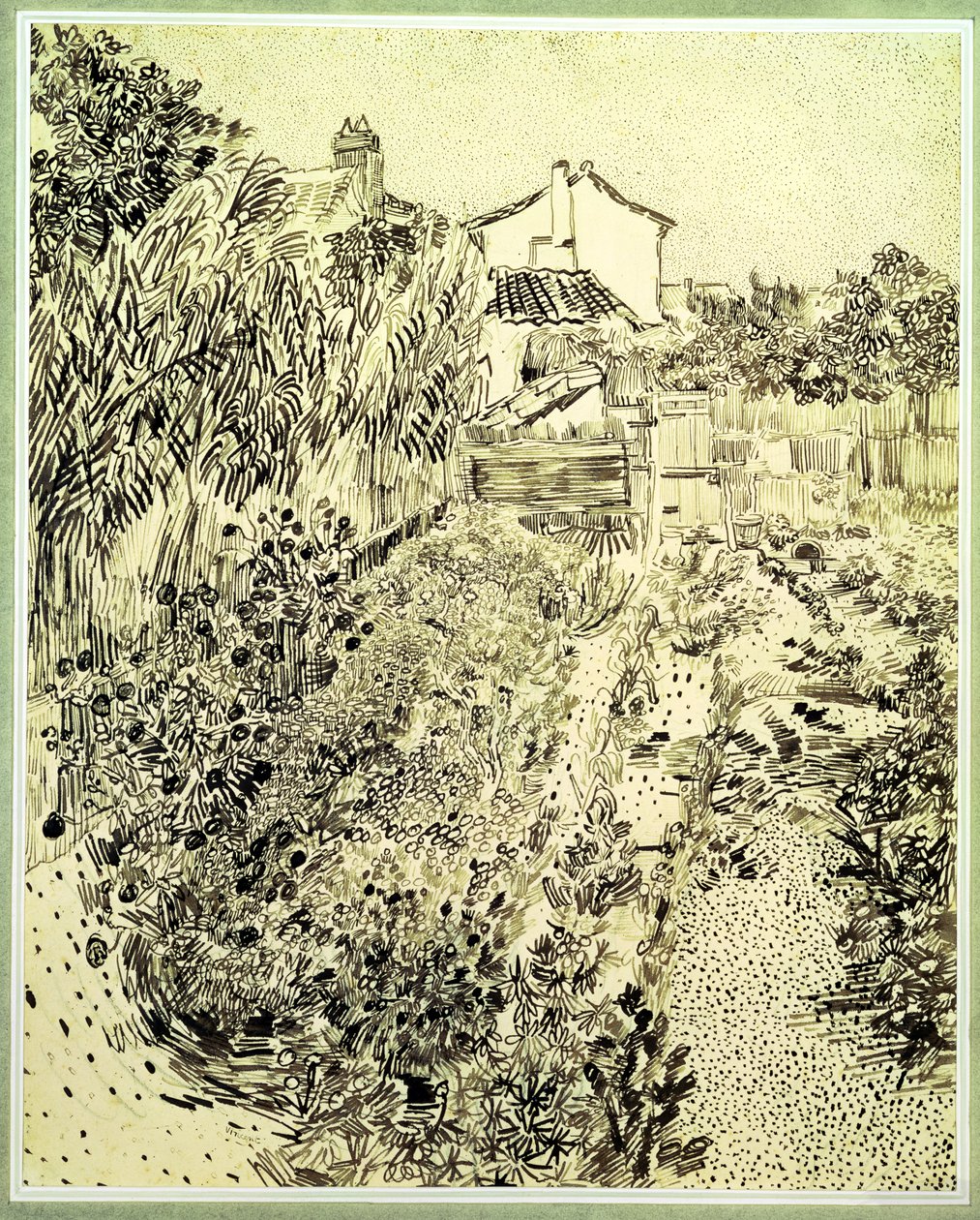 Blommornas trädgård, 1888 av Vincent van Gogh