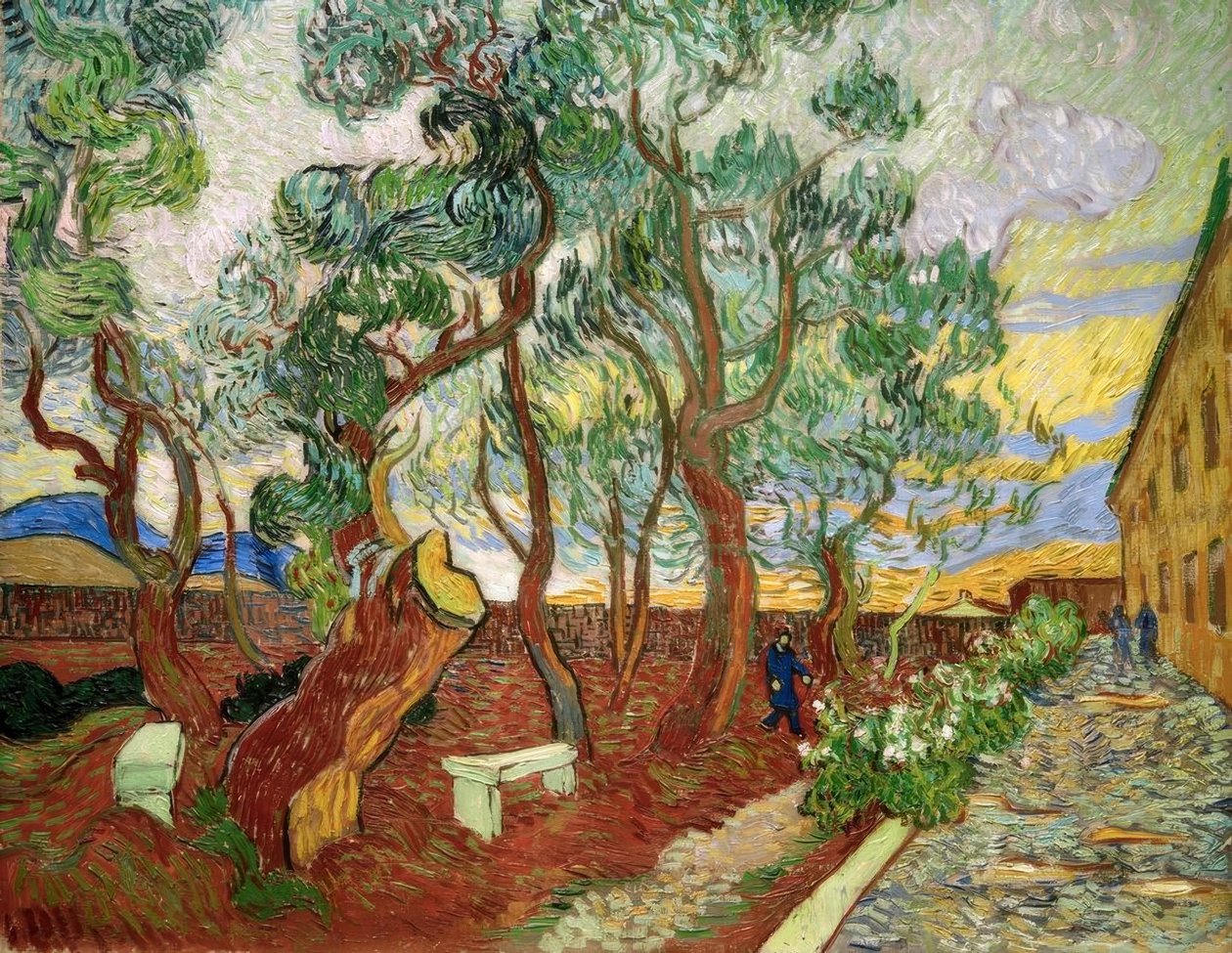 Saint-Paul sjukhusets trädgård av Vincent van Gogh