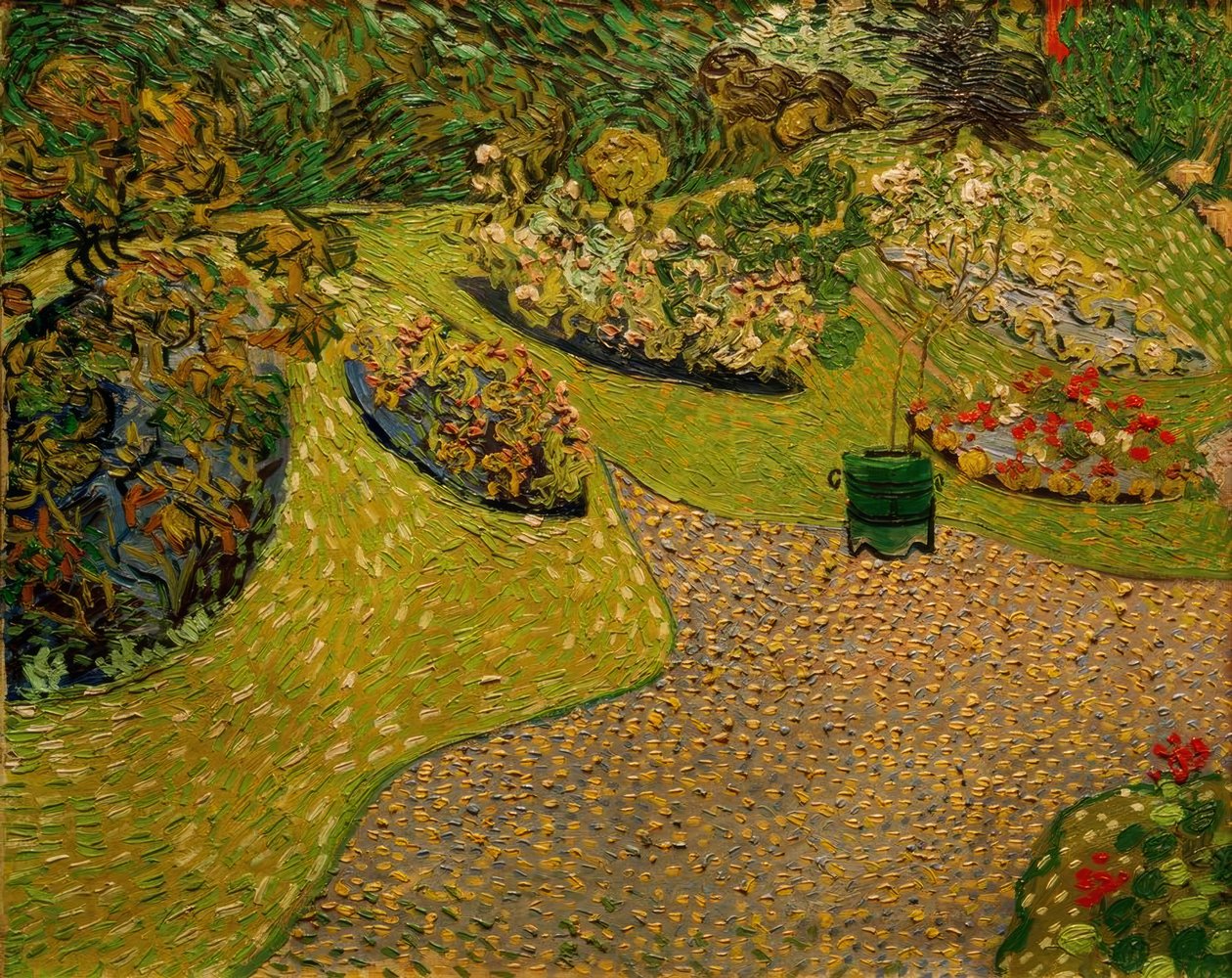 Trädgård i Auvers av Vincent van Gogh