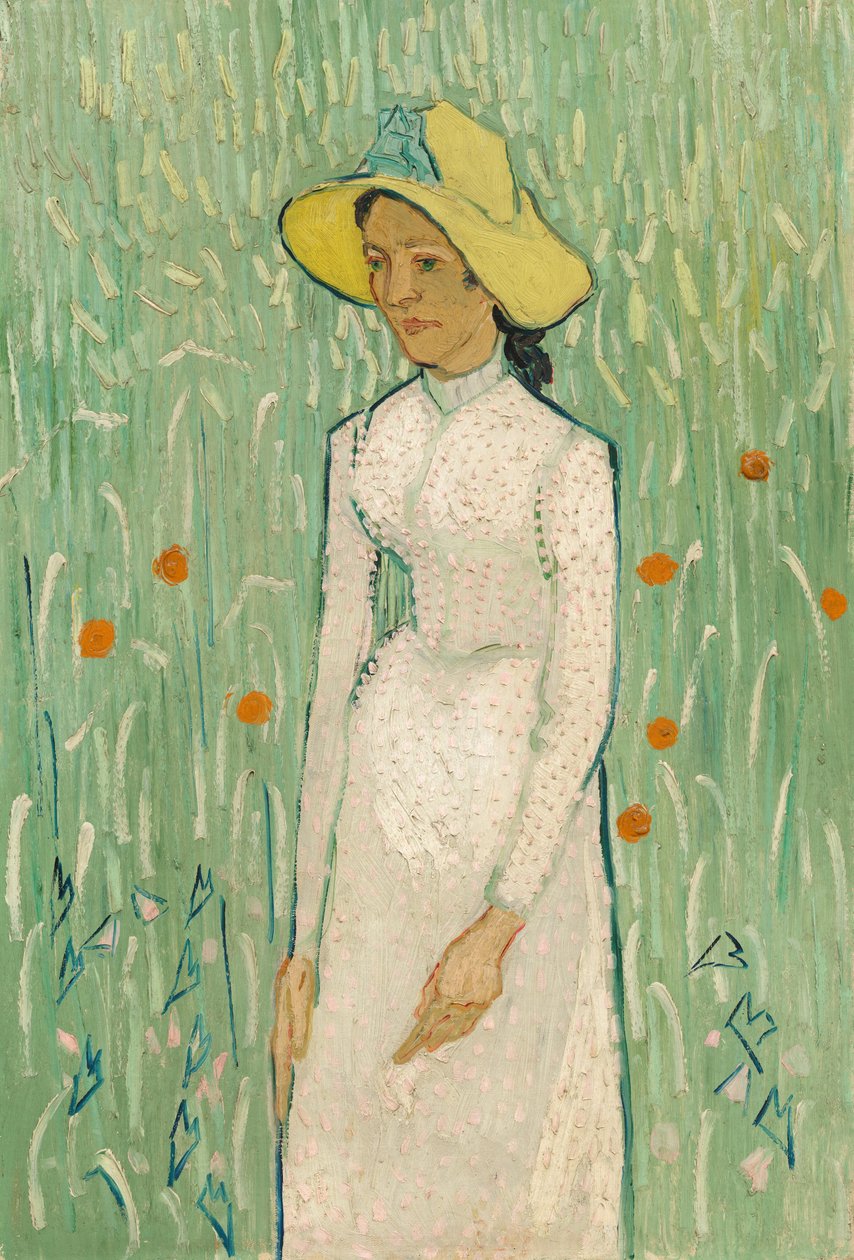 Flicka i vitt, 1890. av Vincent van Gogh