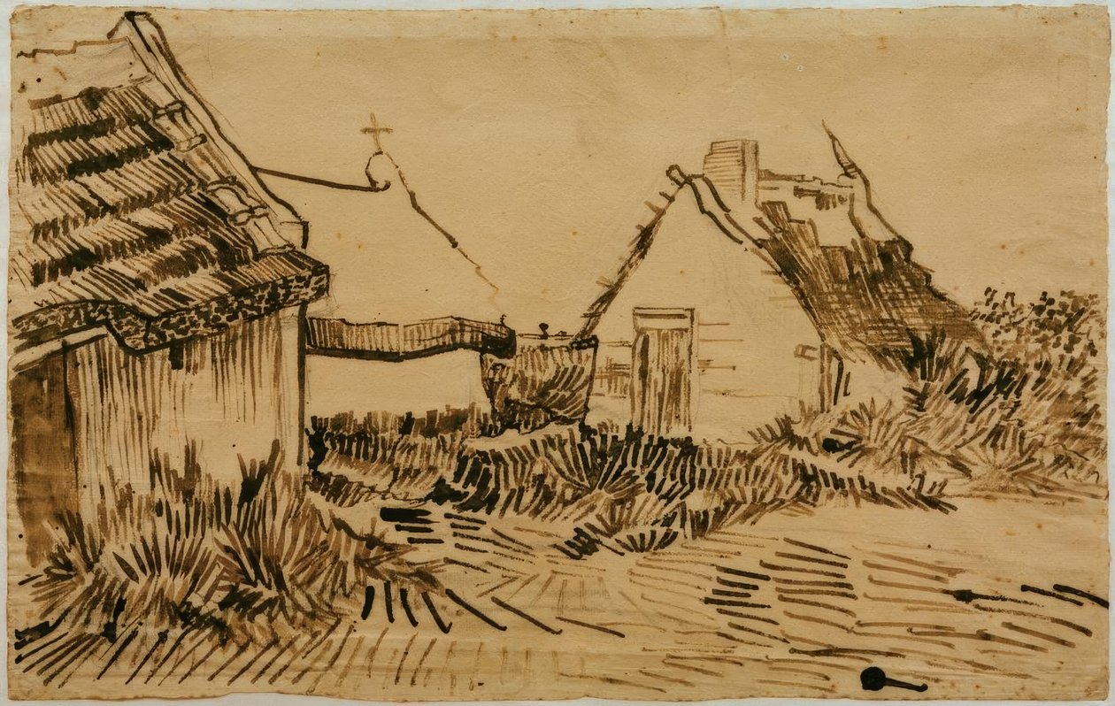 Häuser i Les Saintes-Maries-de-la– Mer av Vincent van Gogh
