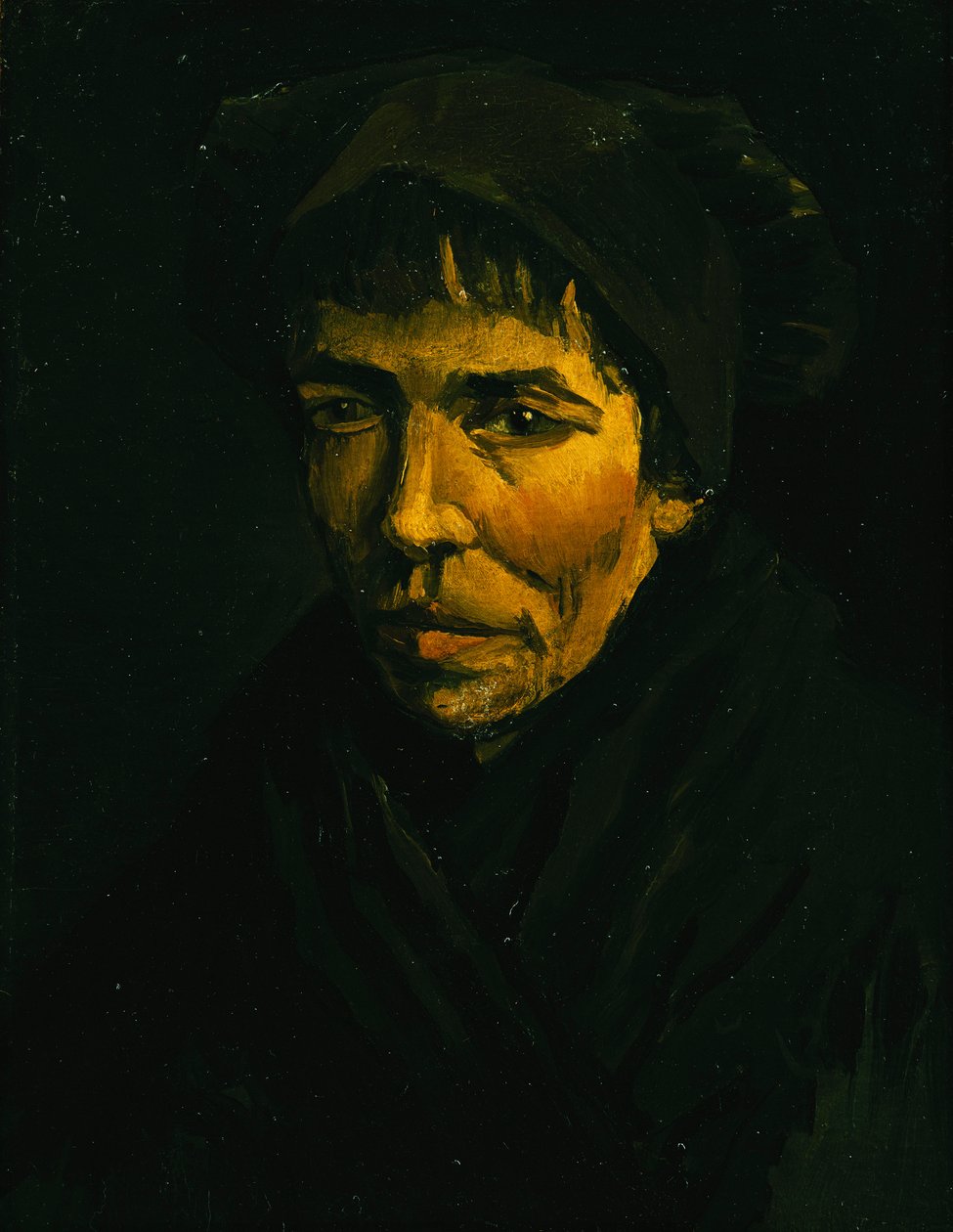 Chef för en bonde; Bondehuvud, 1885 av Vincent van Gogh