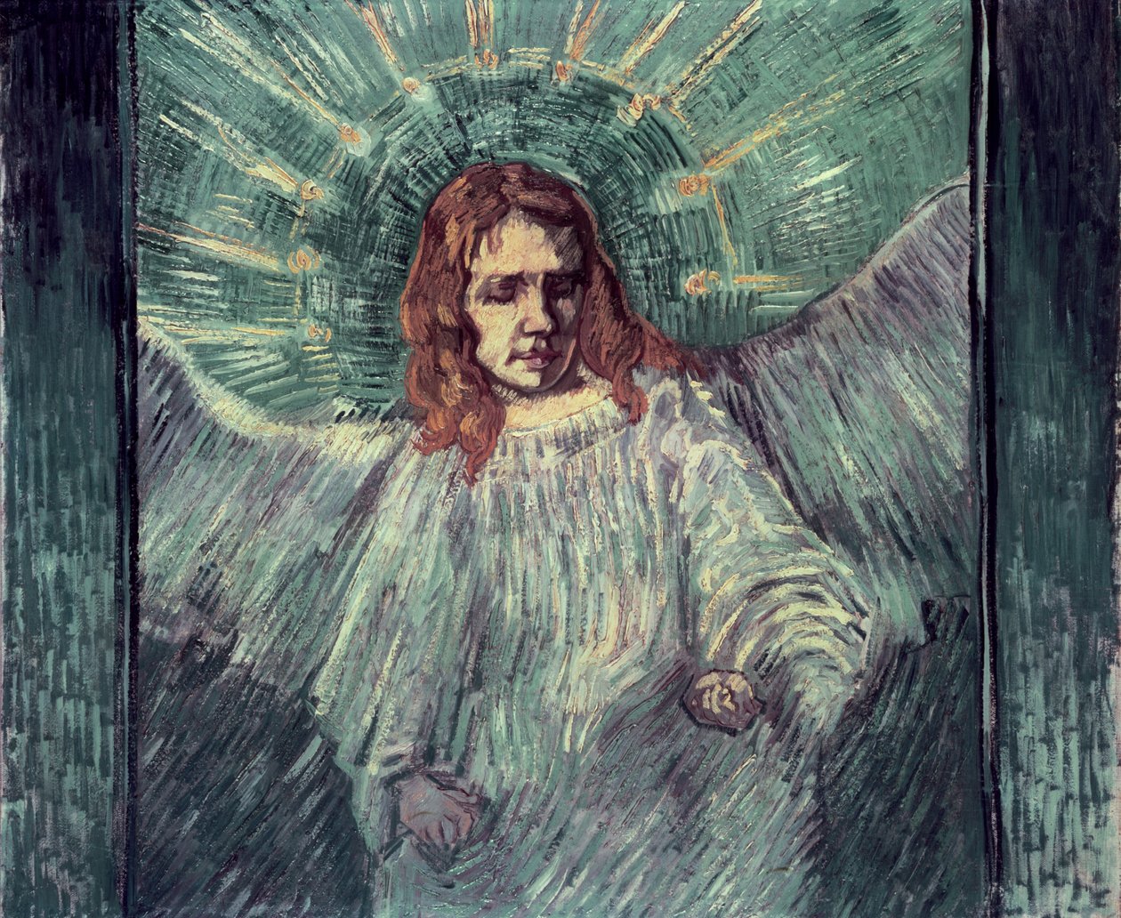 Chef för en ängel, efter Rembrandt, 1889 av Vincent van Gogh
