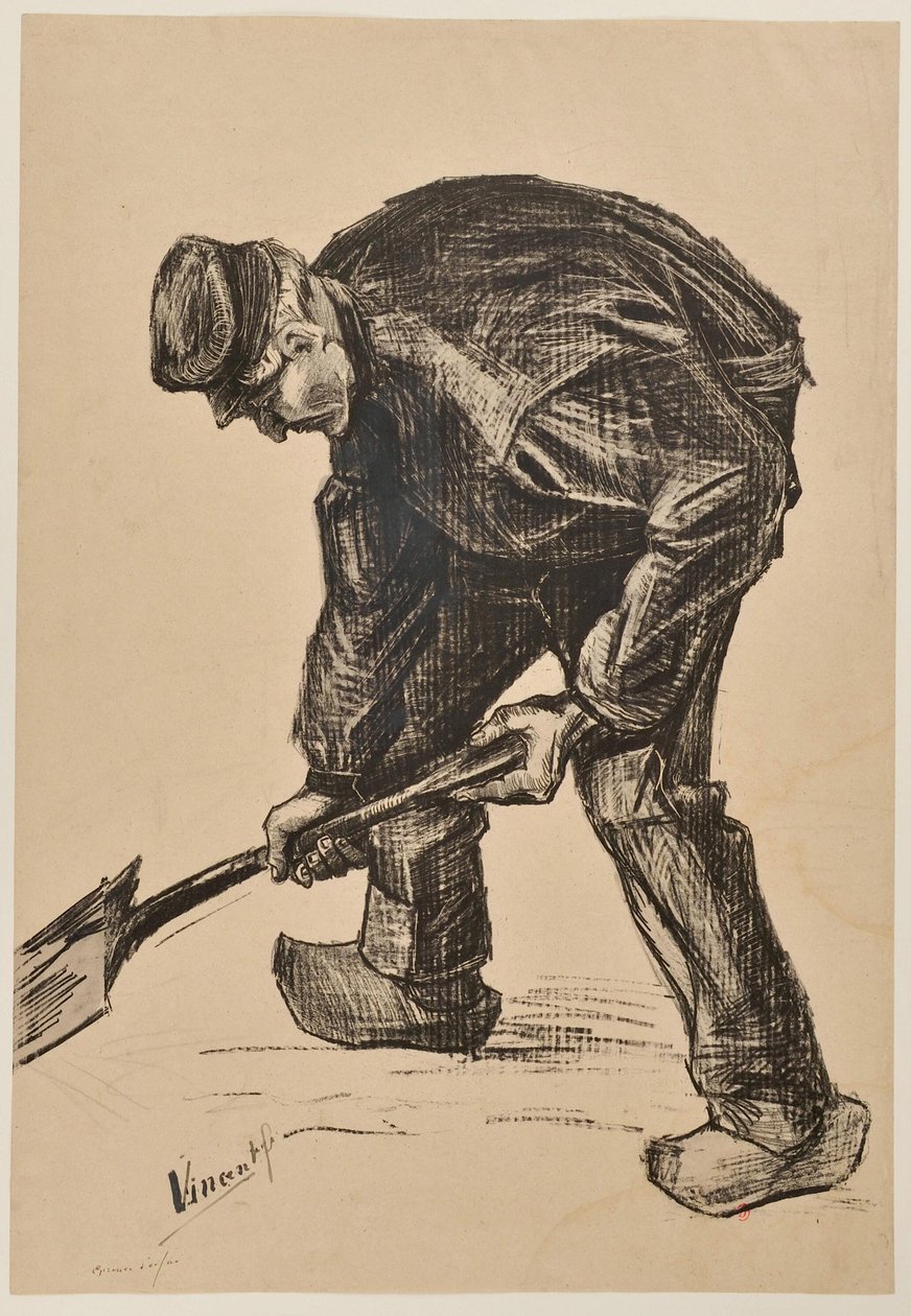 [Man som gräver] av Vincent van Gogh