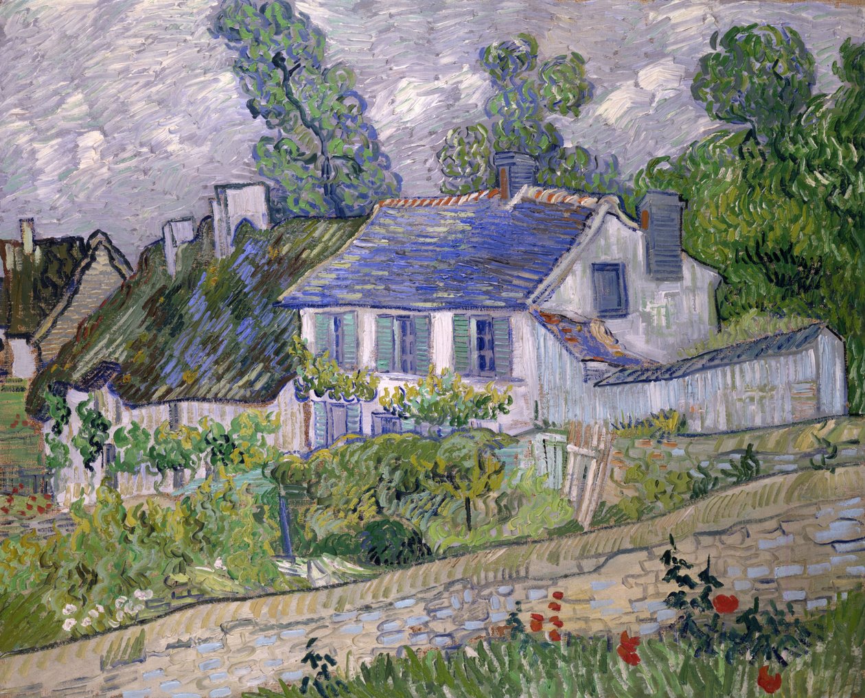 Hus i Auvers / Hus i Auvers av Vincent van Gogh
