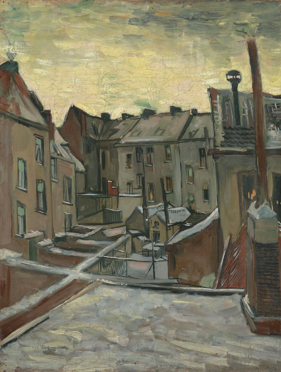 Hus sett från baksidan av Vincent van Gogh