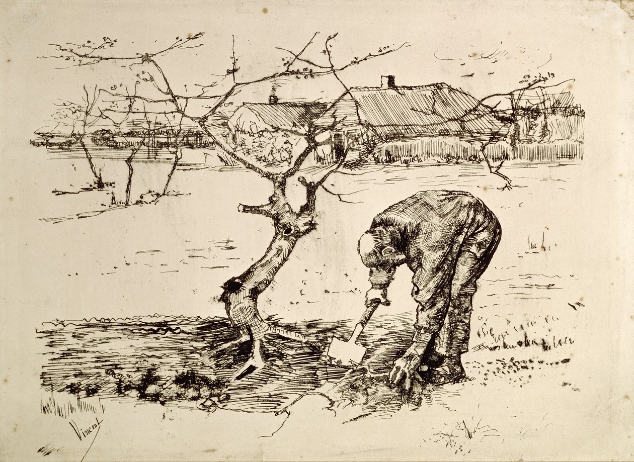 I fruktträdgården 1883 av Vincent van Gogh