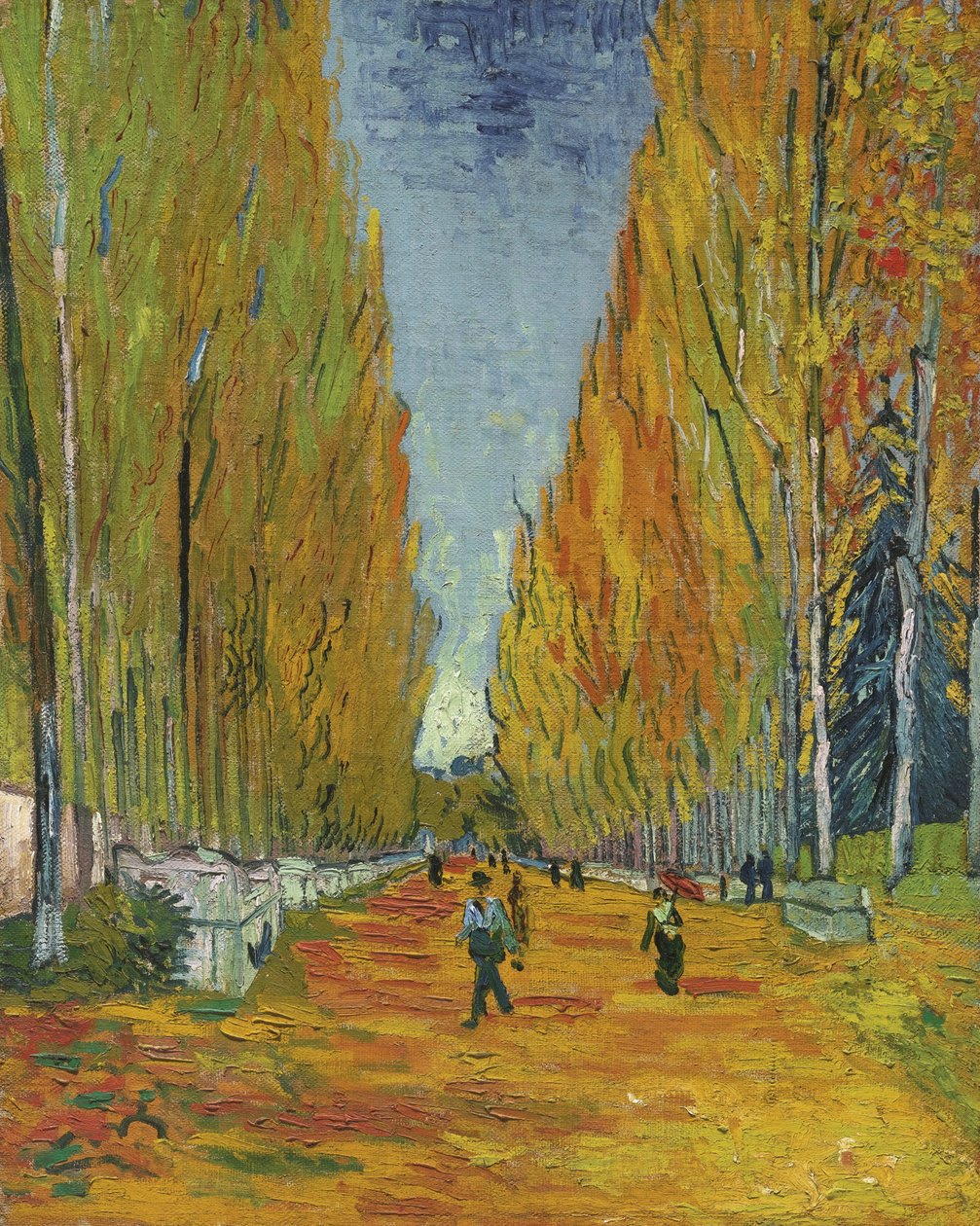 Alyscamps gränd, 1888 av Vincent van Gogh