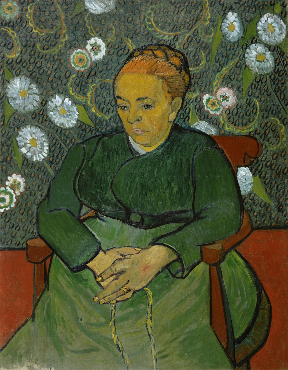 Vaggvisan (Porträtt av Madame Roulin) av Vincent van Gogh