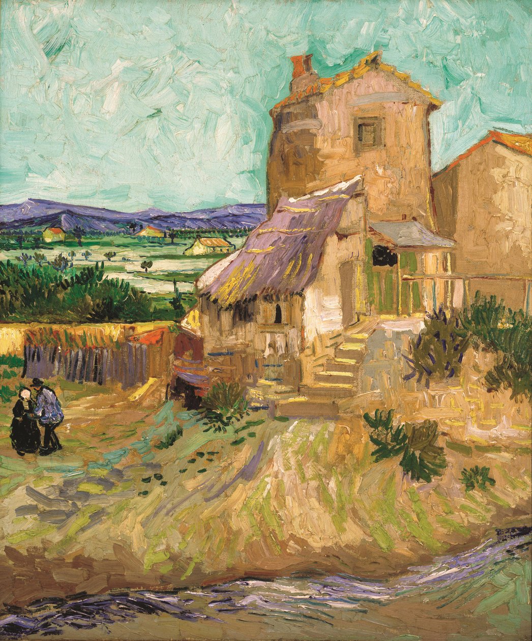 La Craus hus Den gamla kvarnen, 1888. av Vincent van Gogh
