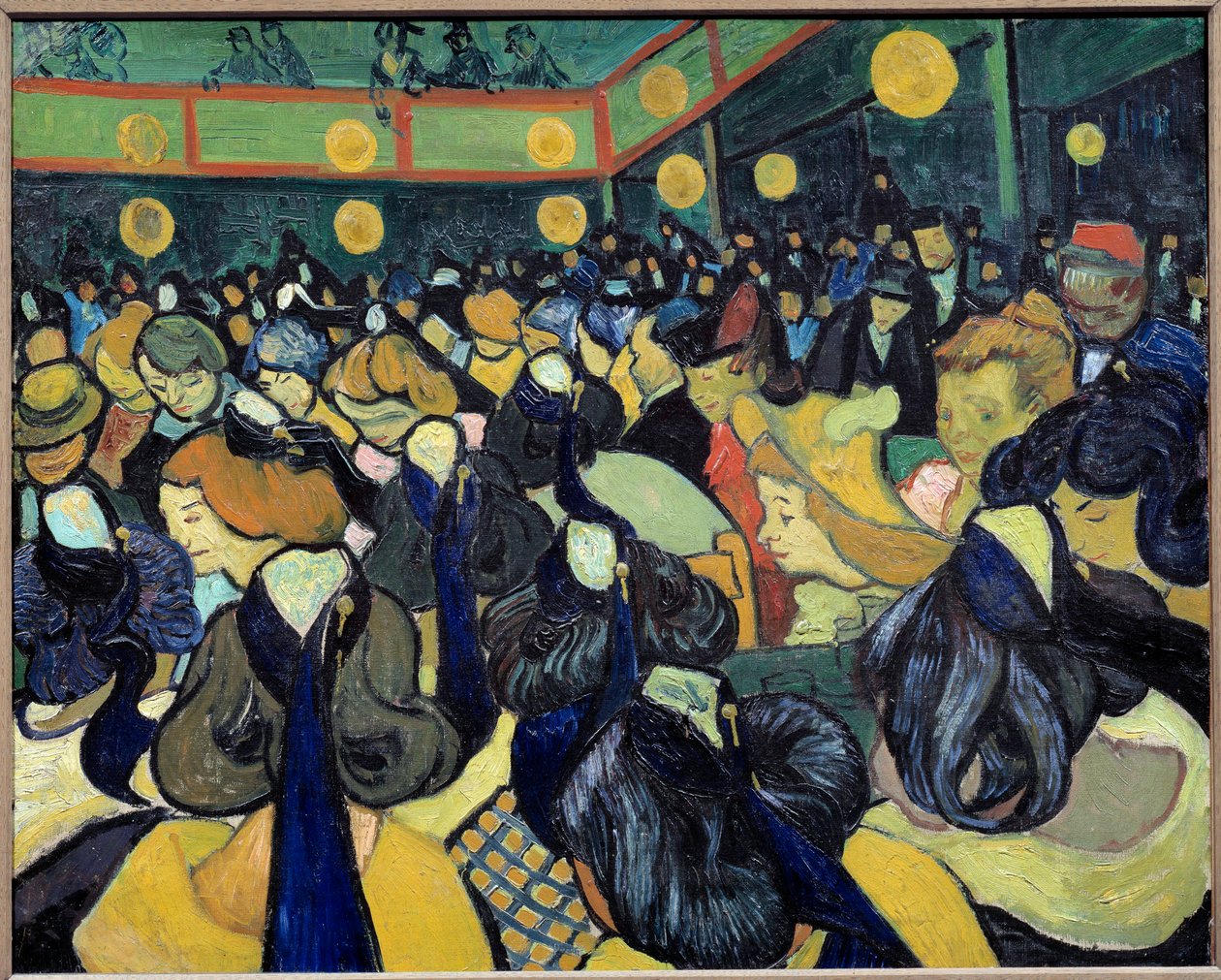 La salle de danse a Arles-målning av Vincent Van Gogh (1853-1890) 1888 Sön. 0,65x0,81 m Paris, musee d