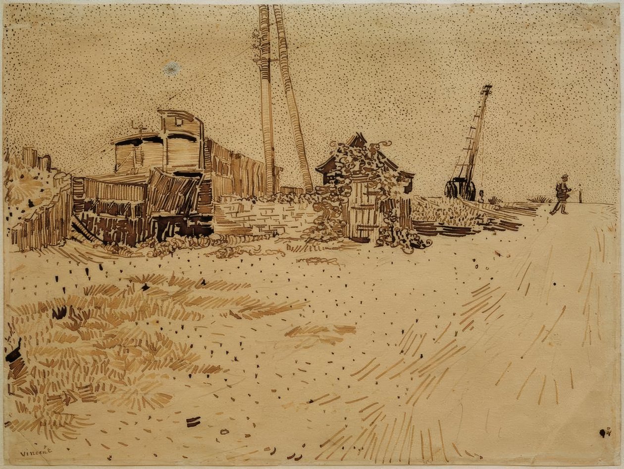 Järnvägsförråd av Vincent van Gogh