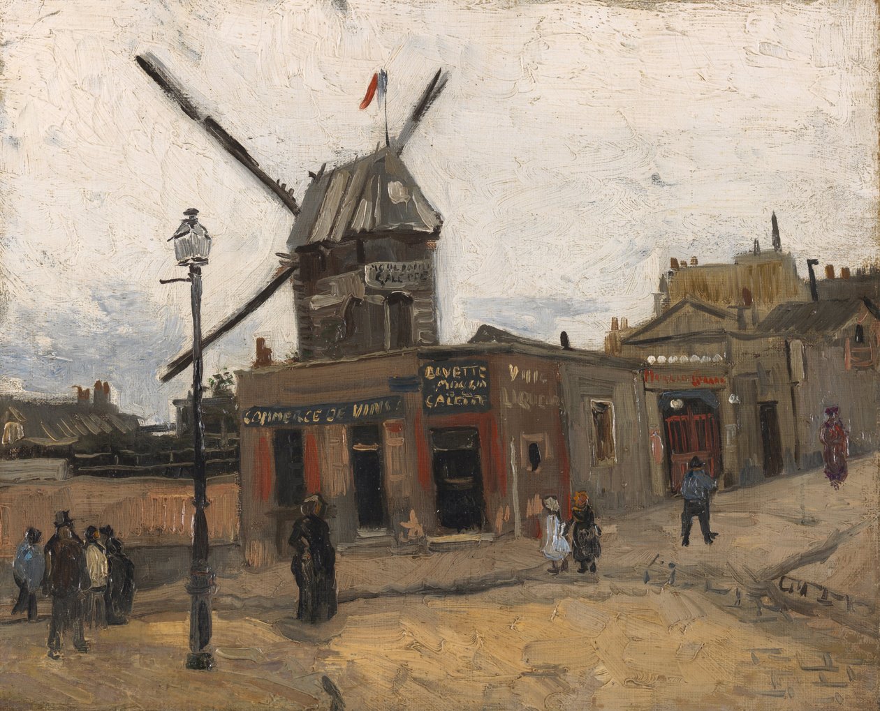 Le Moulin de la Galette av Vincent van Gogh