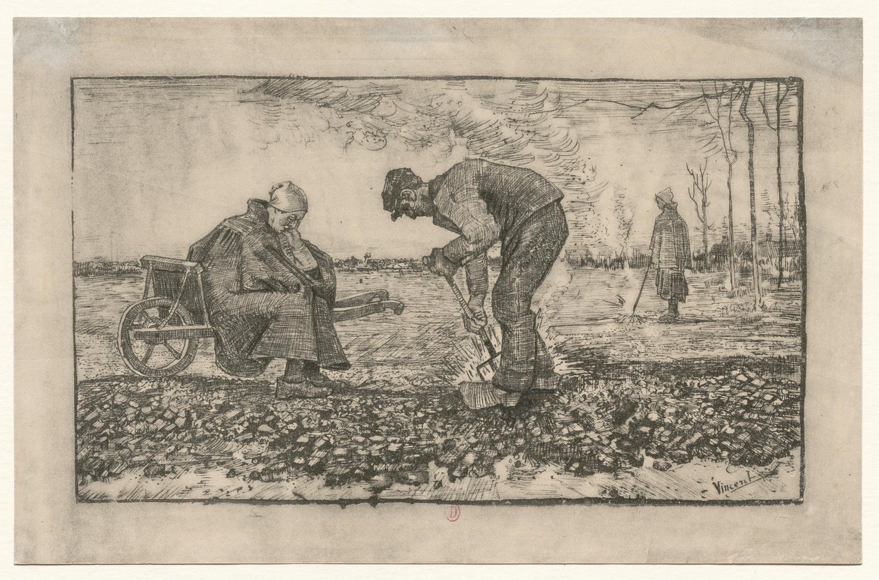 [Arbete på fälten] av Vincent van Gogh