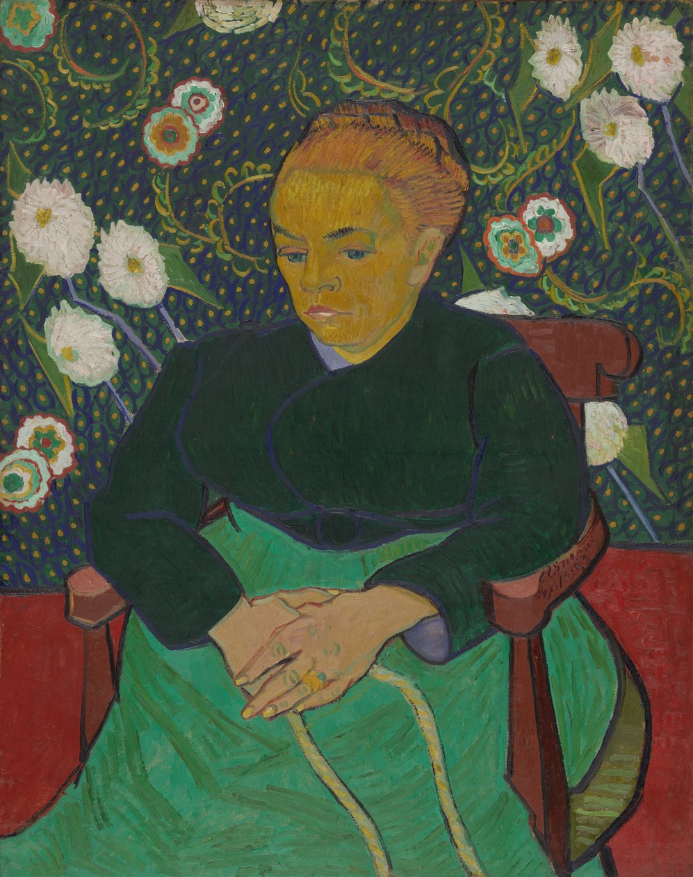 Madame Roulin gungar vaggan (La berceuse) av Vincent van Gogh