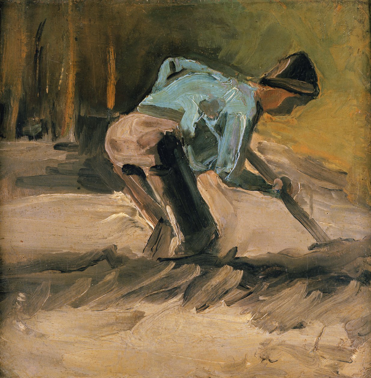 Man i arbete, ca 1883 av Vincent van Gogh