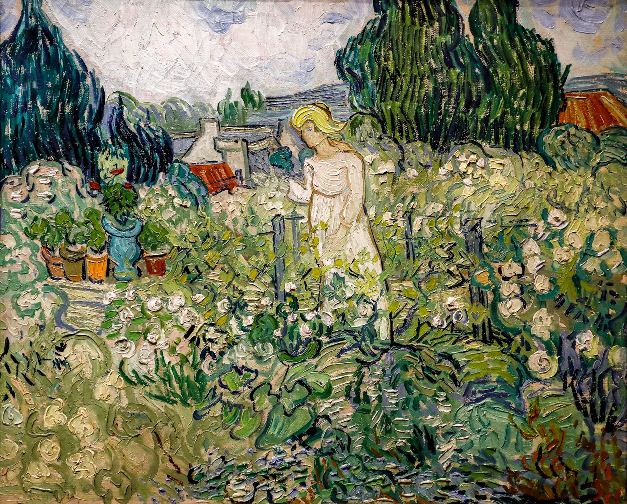 Miss Gachet i sin trädgård i Auvers-sur-Oise av Vincent van Gogh