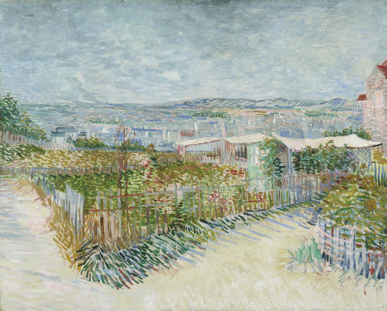 Montmartre: bakom Moulin de la Galette av Vincent van Gogh