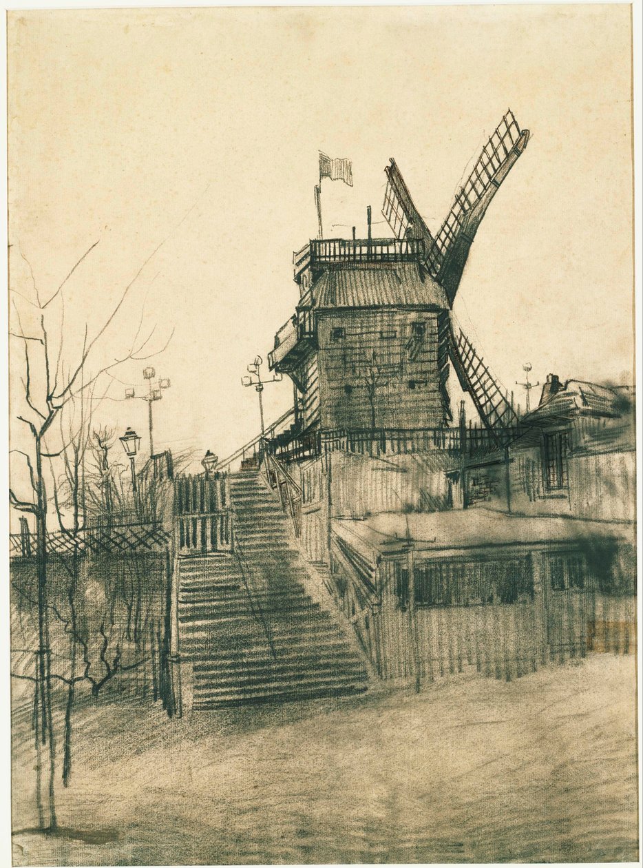 Moulin de la Galette av Vincent van Gogh
